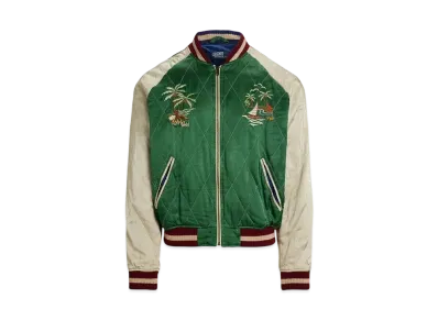 Polo Ralph Lauren Embroidery Satin Jacket "Green"