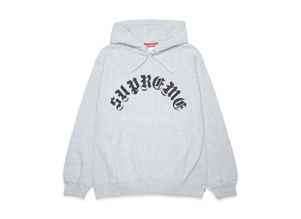 Supreme Printed Arc Hooded Sweatshirt "Heather Grey"