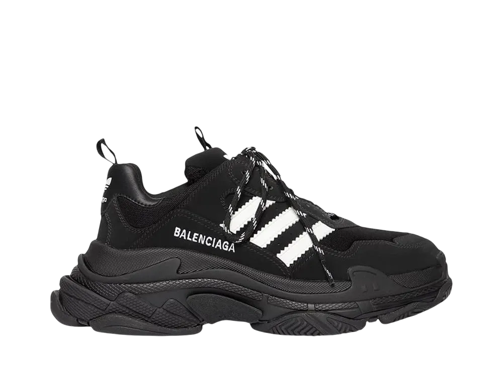 アディダス × バレンシアガ ウィメンズ トリプルS スニーカー "ブラック"