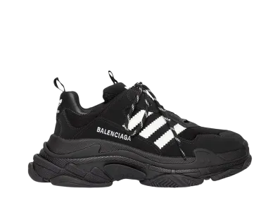 アディダス × バレンシアガ ウィメンズ トリプルS スニーカー "ブラック"