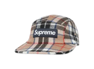 Supreme Lochcarron Camp Cap "Tan Plaid"