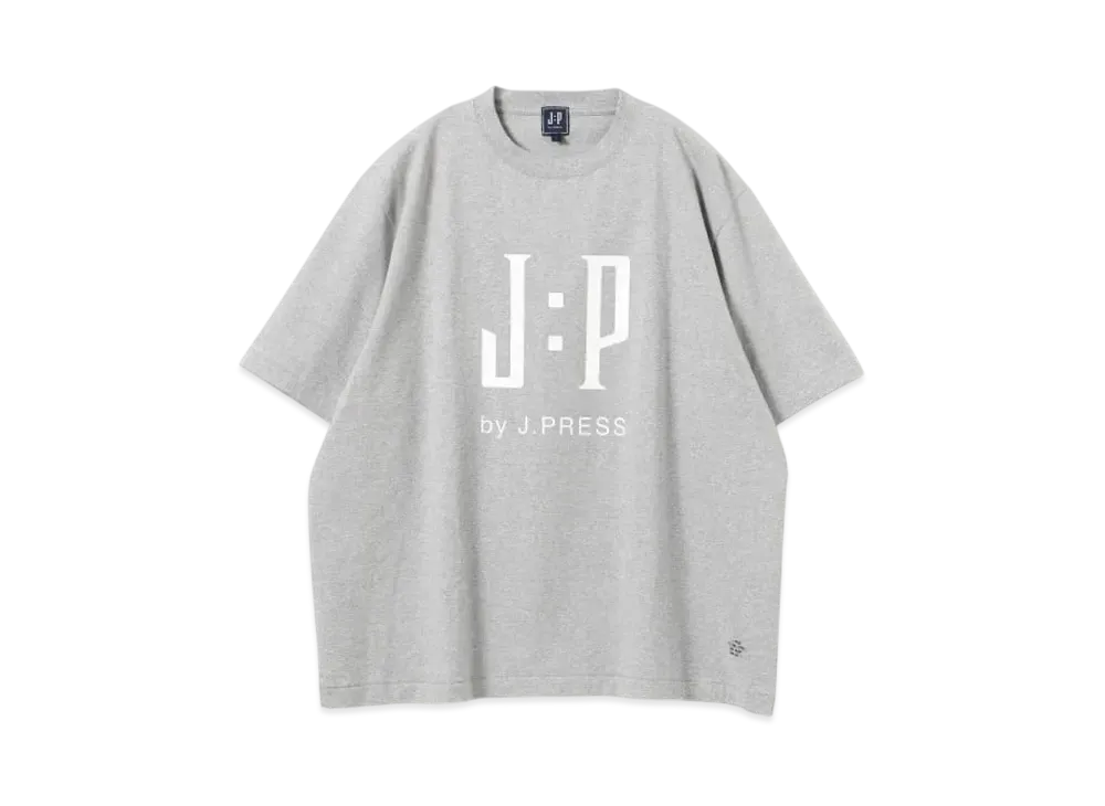 B:MING by BEAMS x J.PRESS ORIGINALS Logo Print T-shirt "Gray"