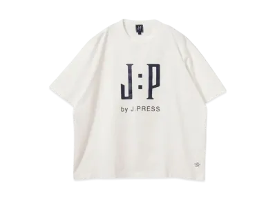 B:MING by BEAMS x J.PRESS ORIGINALS Logo Print T-shirt "White"