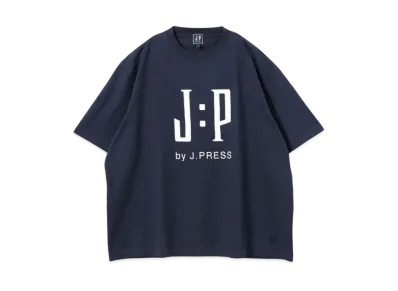 B:MING by BEAMS x J.PRESS ORIGINALS Logo Print T-shirt "Navy"