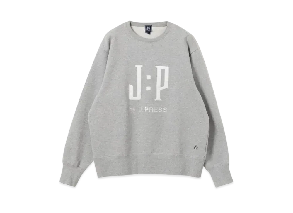 B:MING by BEAMS x J.PRESS ORIGINALS Logo Print Sweat "Gray"