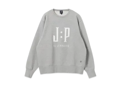 B:MING by BEAMS x J.PRESS ORIGINALS Logo Print Sweat "Gray"