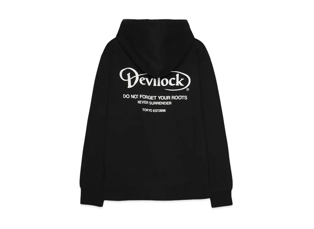 DEVILOCK DAIMRLER LOGO ZIP HOODIE "BLACK"