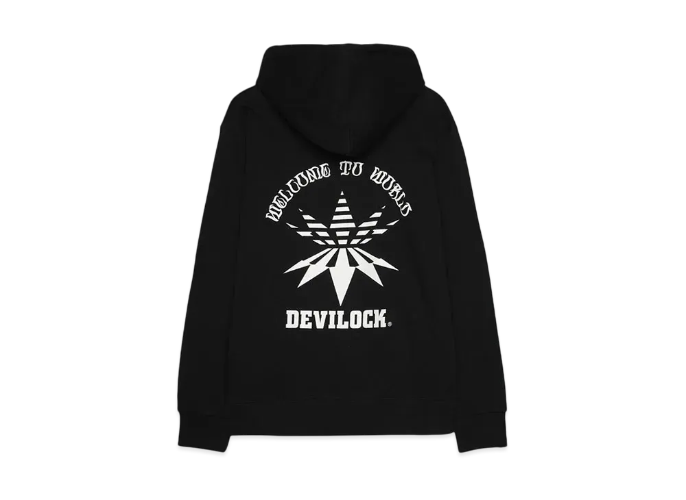DEVILOCK VECTOR LOGO ZIP HOODIE "BLACK"