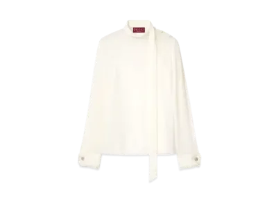 GUCCI Silk Georgette Top "Ivory"