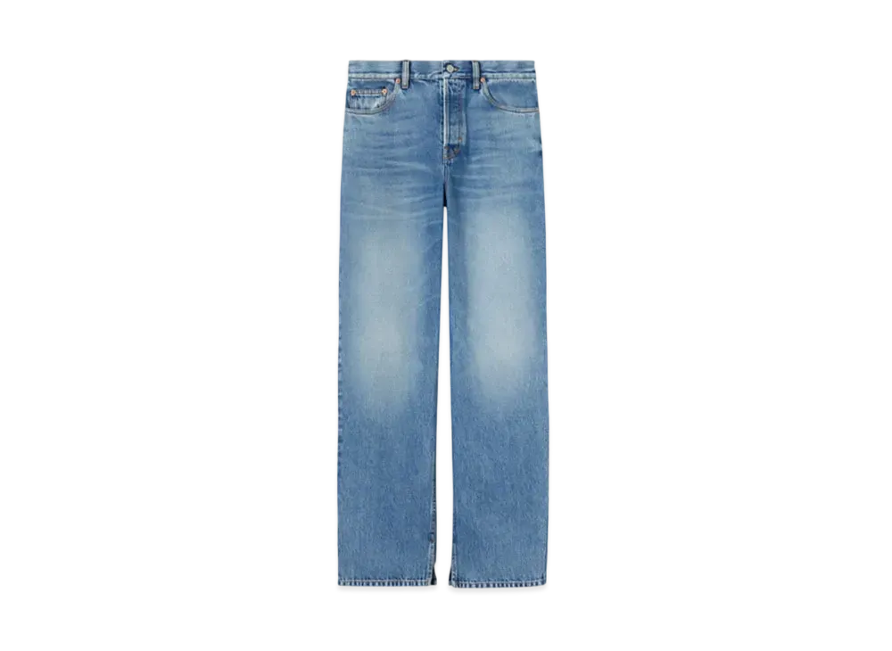 グッチ ラベル ボーイフレンドフィット デニム パンツ 