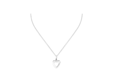 GUCCI Heart Pendant Necklace "Sterling Silver"