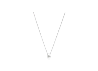 GUCCI Interlocking Pendant Necklace "Sterling Silver"