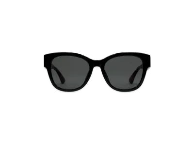 GUCCI Low Nose Bridge Fit Butterfly Sunglasses "Black"