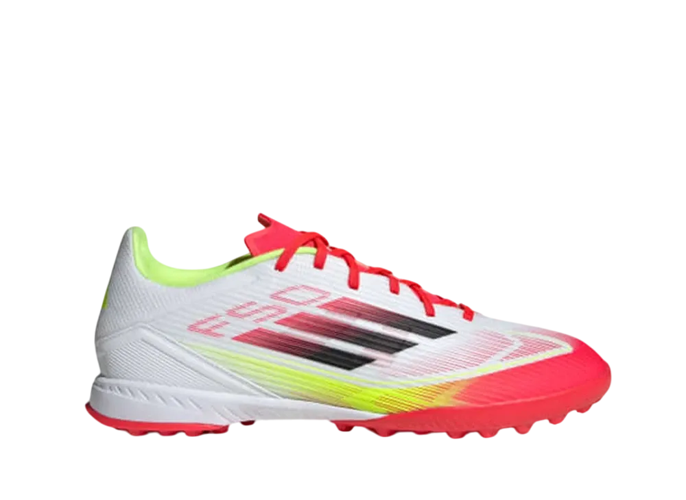 adidas F50 League TF "Cloud White/Core Black/Solar Yellow"