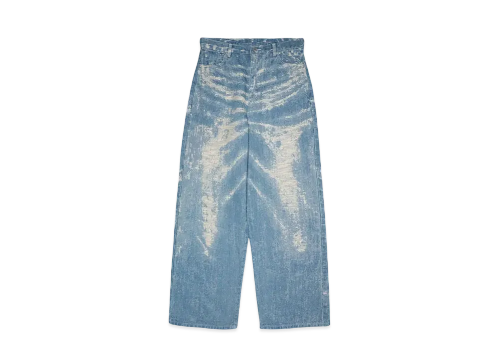 TAAKK WIDE DENIM "INDIGO BLEACH"