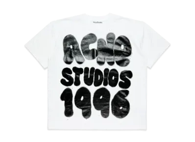 Acne Studios T-Shirt Logo Relaxed Unisex Fit "Optic White"