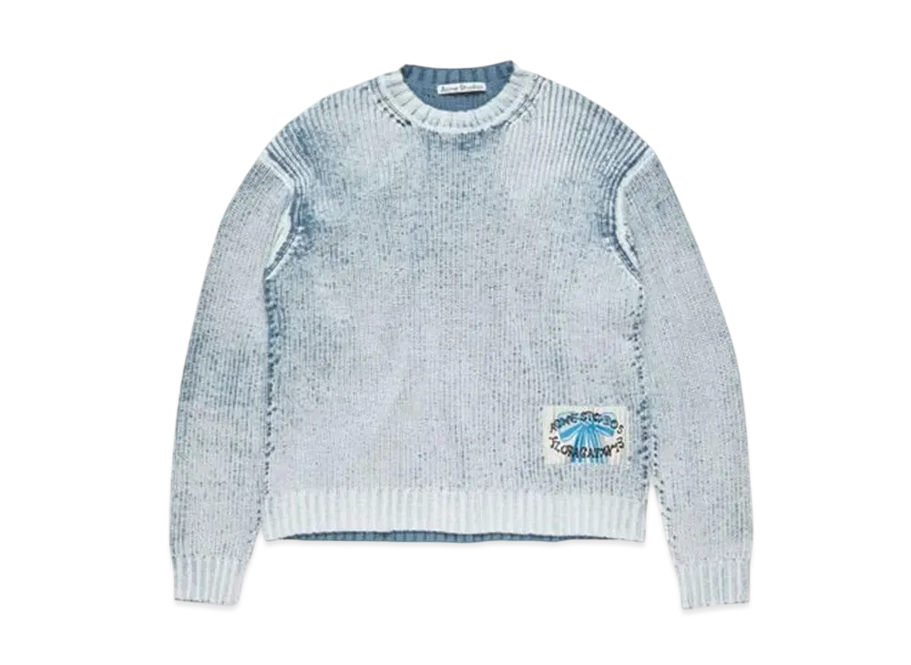 Acne Studios Crew Neck Sweater "Blue/White"