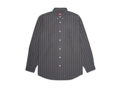 Supreme Loose Fit Stripe Shirt "Charcoal"