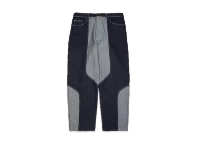 Supreme 2-Tone Paneled Baggy Jean "Blue"