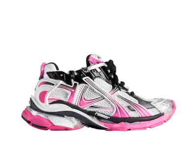 バレンシアガ ウィメンズ ランナー グラディエント スニーカー "ホワイト/ピンク/ブラック"