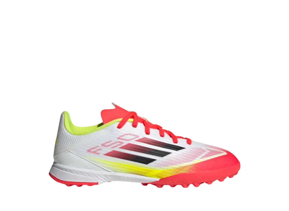 adidas GS F50 League TF "Cloud White/Core Black/Solar Yellow"