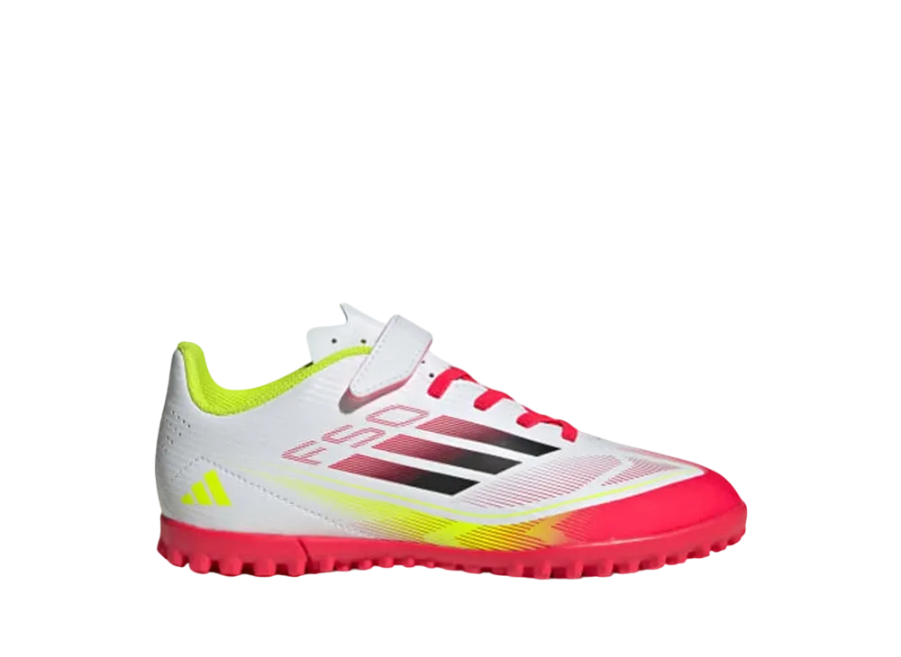 adidas GS F50 Club TF H&L "Cloud White/Core Black/Solar Yellow"