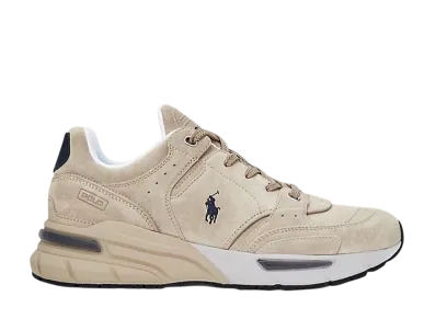 Polo Sport Ralph Lauren Trackster 250 Suede and Nubuck Sneaker "Milkshake/Navy"