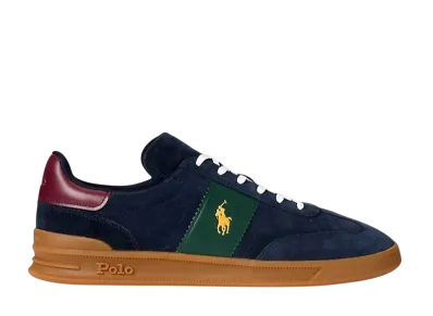 Polo Ralph Lauren Heritage Aera Suede Sneaker "Navy/Wine/Forest"