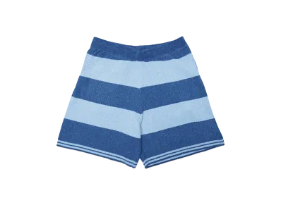 PHINGERIN CORDY KNIT SHORTS STRIPE "BLUE"