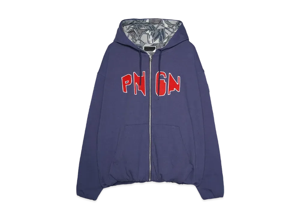 PHINGERIN PNGN ZIP HOODIE "BLUE NAVY"