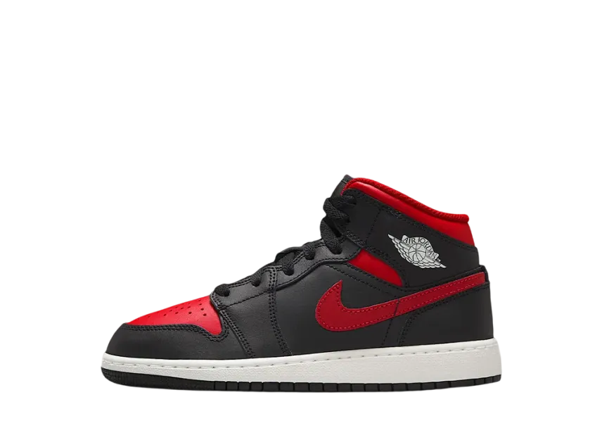 ナイキ GS エアジョーダン1 ミッド "ブレッド" (キッズ)