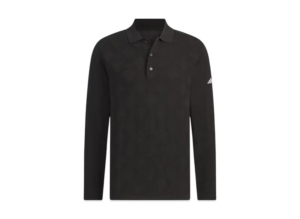 adidas Argyle Sweater Polo "Black"