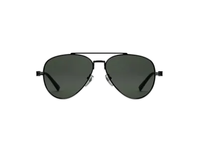 GUCCI Aviator Frame Sunglasses "Shiny Black"