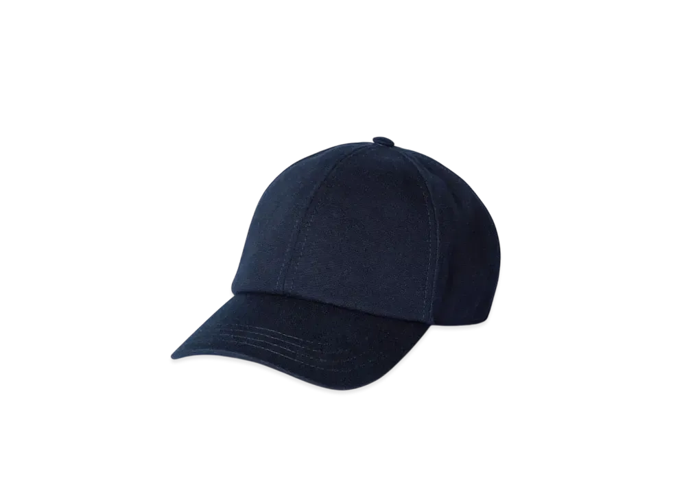 GUCCI Cotton Canvas Baseball Hat "Dark Blue"