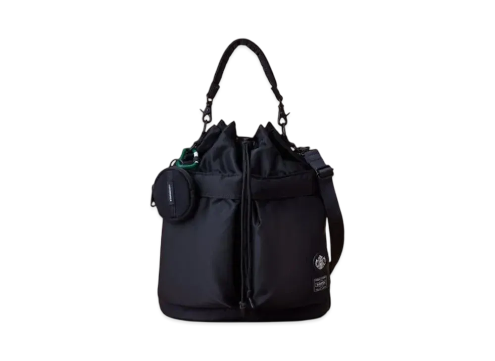 PORTER x STARBUCKS Coffee Bean Shape 2Way Tool Bag "Black"