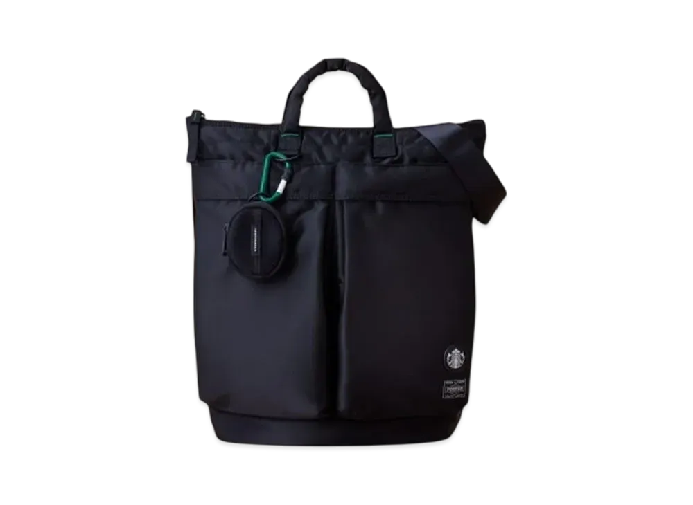 PORTER x STARBUCKS Coffee Bean Shape Helmet Bag "Black"