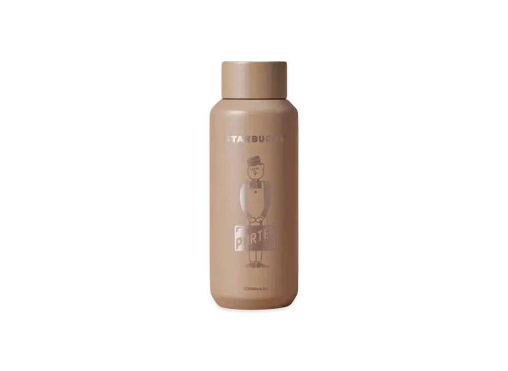PORTER x STARBUCKS Recycled Stainless Bottle 355ml "Matte Latte Beige"