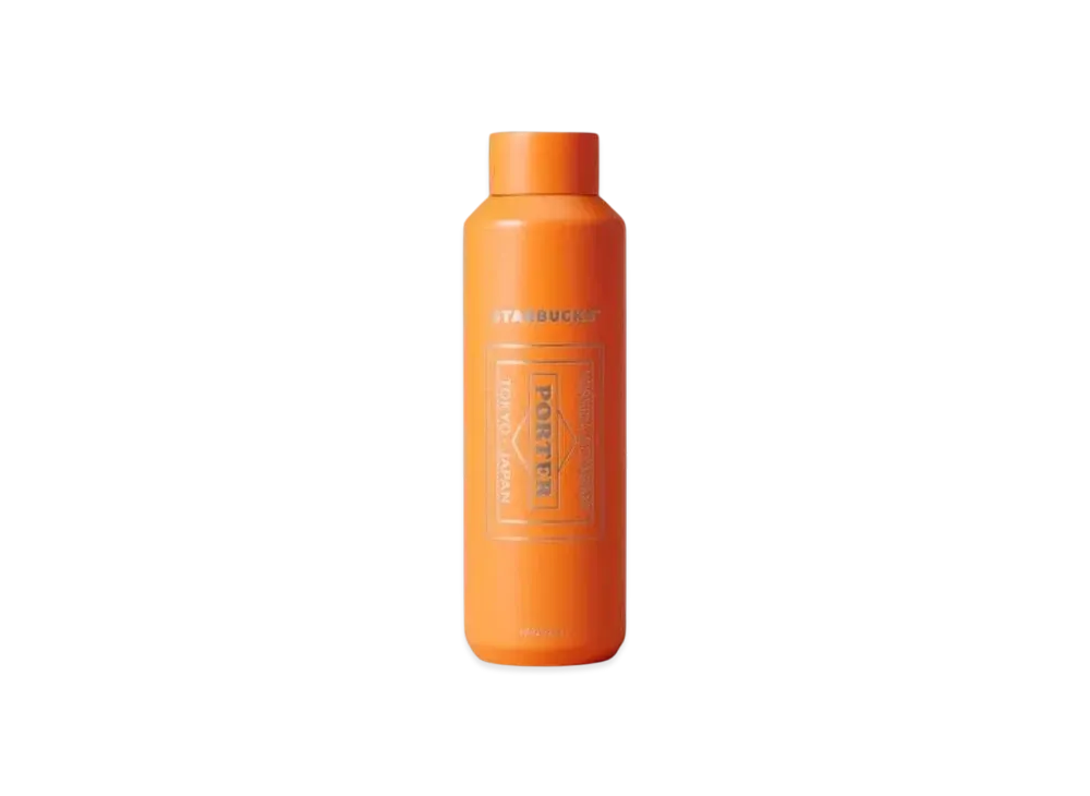PORTER x STARBUCKS Recycled Stainless Bottle 591ml "Matte Orange"