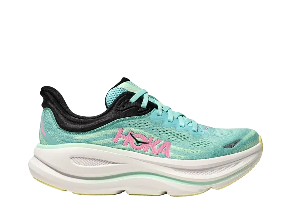 Hoka Women's Bondi 9 "Blue Spark/Mint Fluorite"
