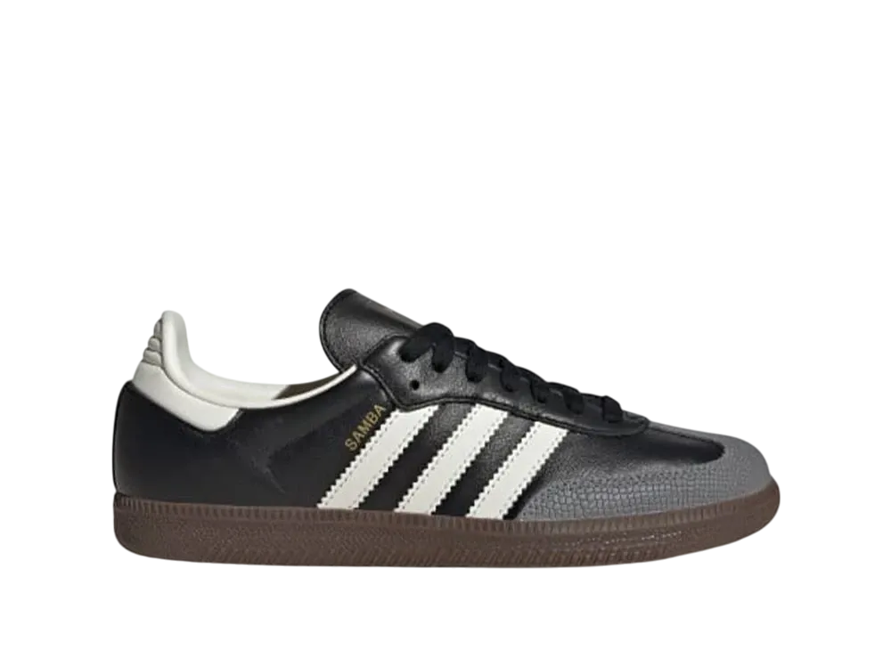 adidas Women's Samba OG "Core Black/Off White/Gold Metallic"