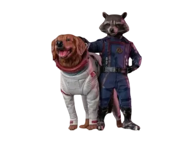 Hot Toys "Movie Masterpiece" -Guardians of the Galaxy Vol.3- 1/6 Scale Fully Poseable Figure: Rocket & Cosmo