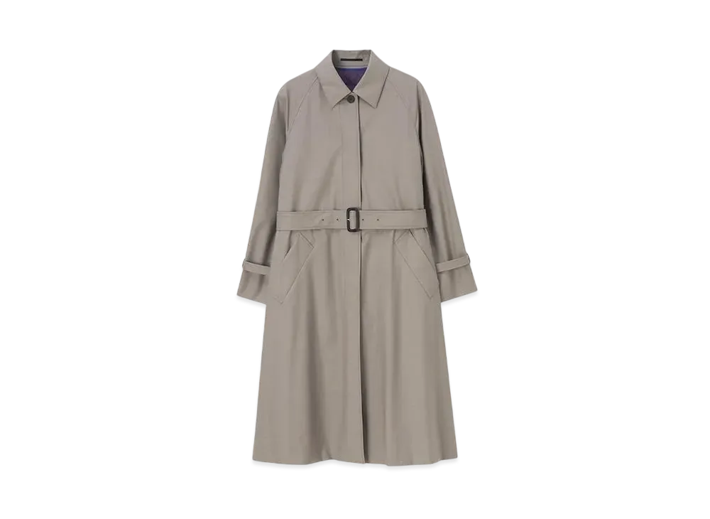 Paul Smith Women's Wool Trench Coat "GrayishBeige"