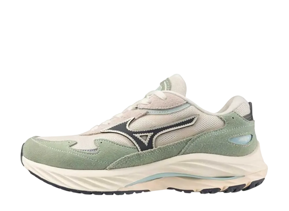 ミズノ ウェーブ ライダー ベータ "ライトグリーン/ブラック/ベージュ"