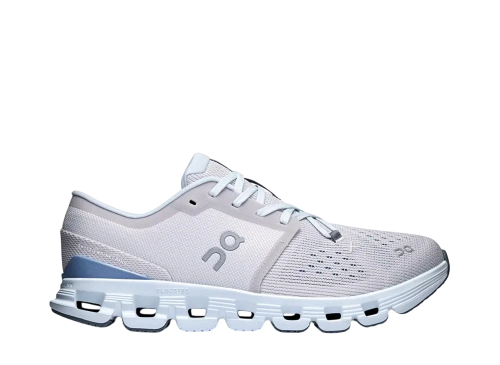 On Women's Cloud X 4 "Silver/Chambray"
