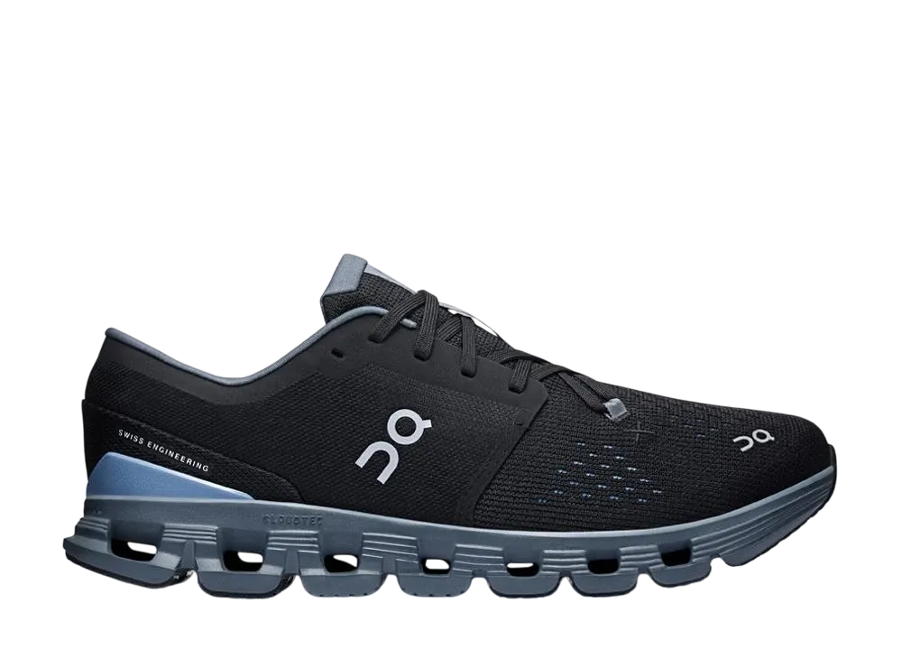 On Cloud X 4 "Black/Chambray"