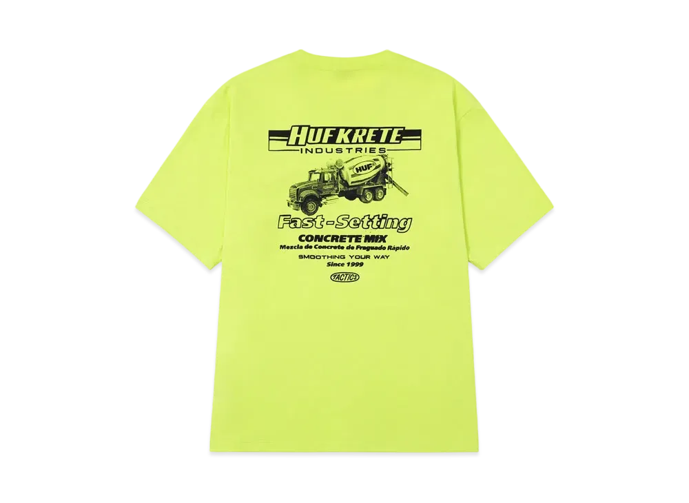 HUF x TACTICS Mixer Tee "Safety Green"