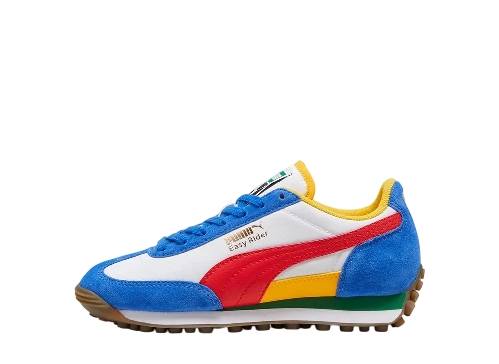 プーマ GS イージーライダー "プーマホワイト/プーマレッド" (キッズ)