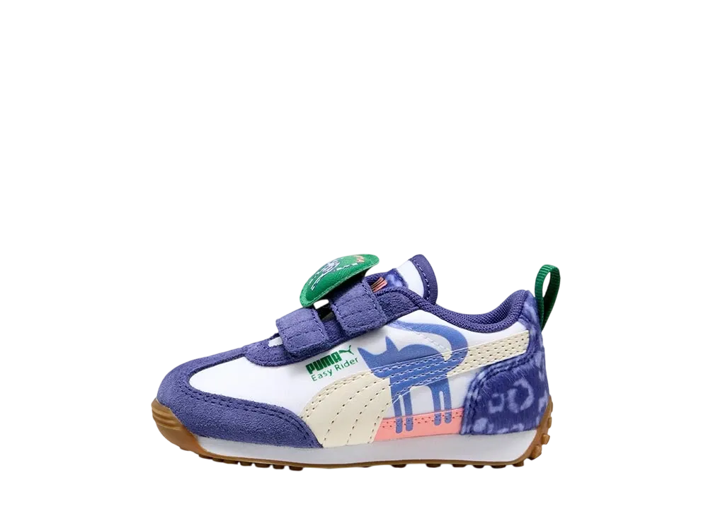プーマ TD イージーライダー キャット クラブ "プーマホワイト/ブルークリスタル/ピンクフルーツ" (キッズ)