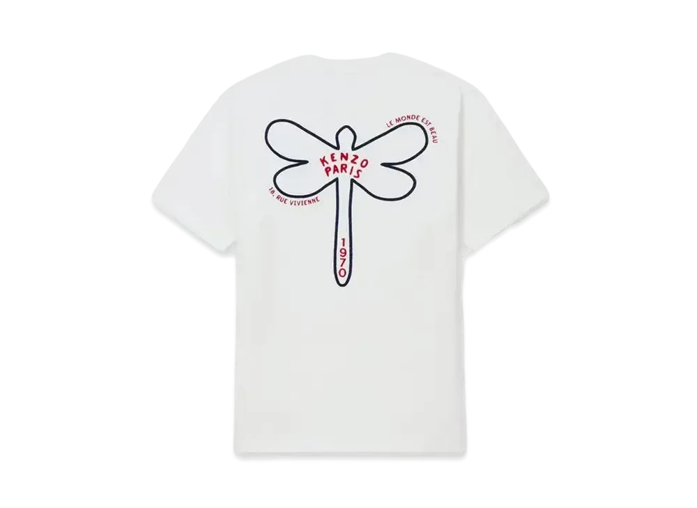 KENZO 'Dragonfly' Embroidery T-shirt "Off White"