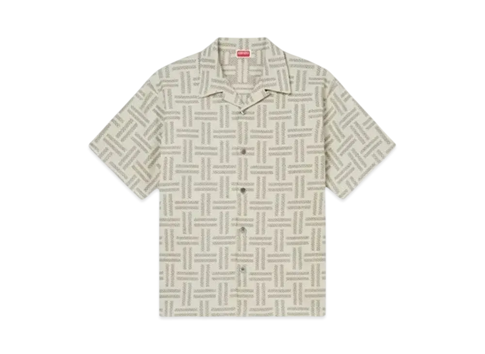KENZO 'Weave' Hawaiian Shirt "Tan"